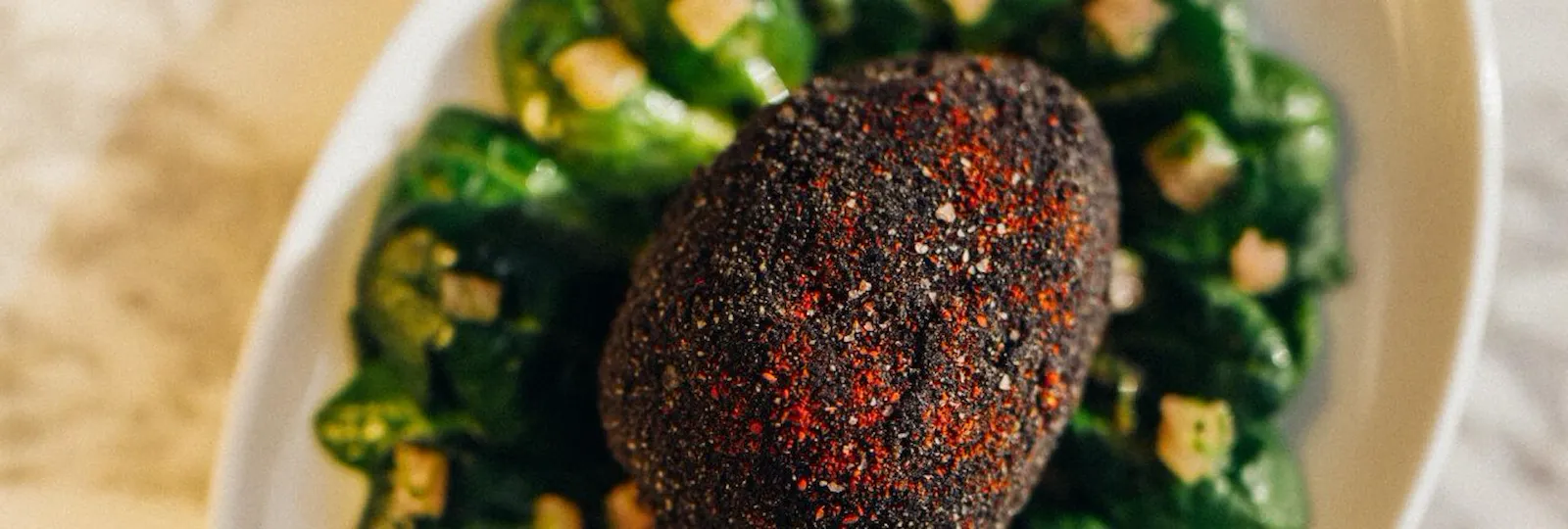 Dishes details at Riviera by Jean Imbert The Lana - Dorchester Collection