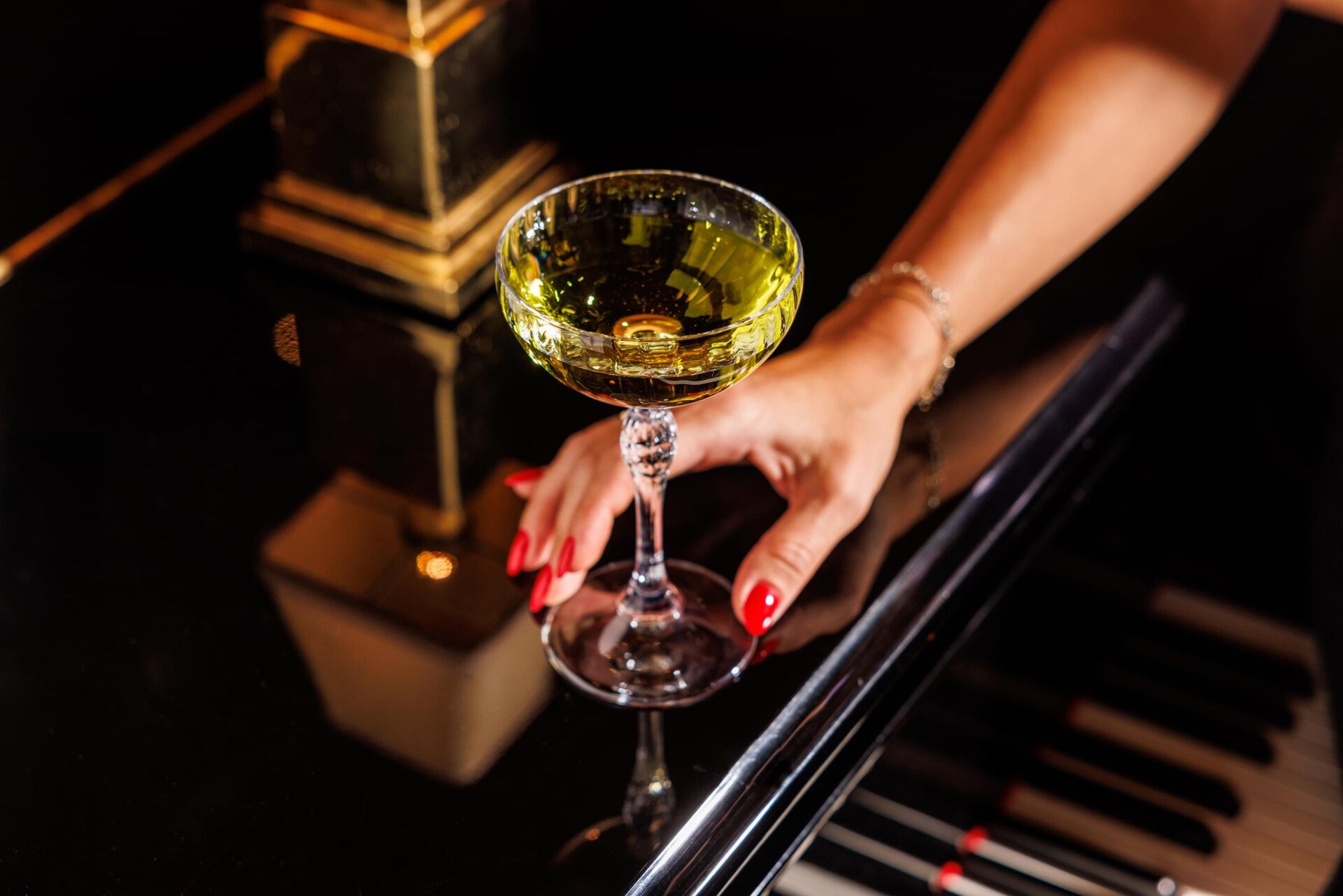 a yellow cocktail called Elidoro, as the colour of the precious stone