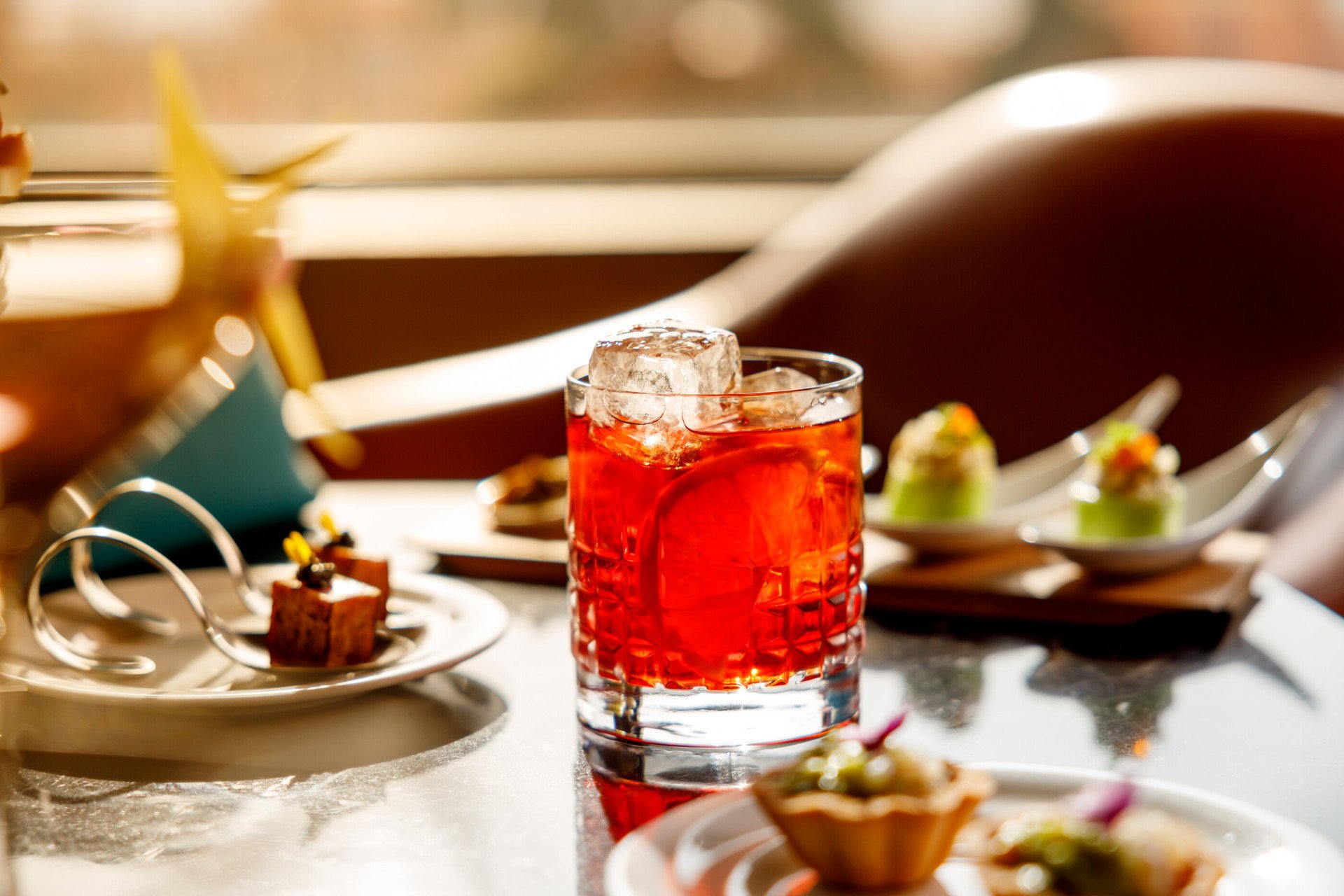 Negroni served at Il Giardino Bar