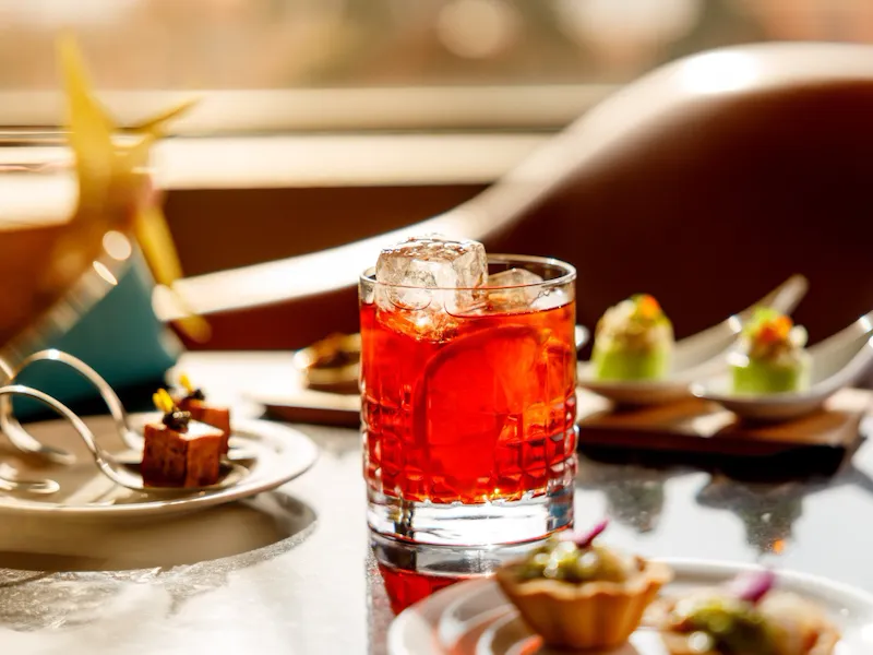 Negroni served at Il Giardino Bar