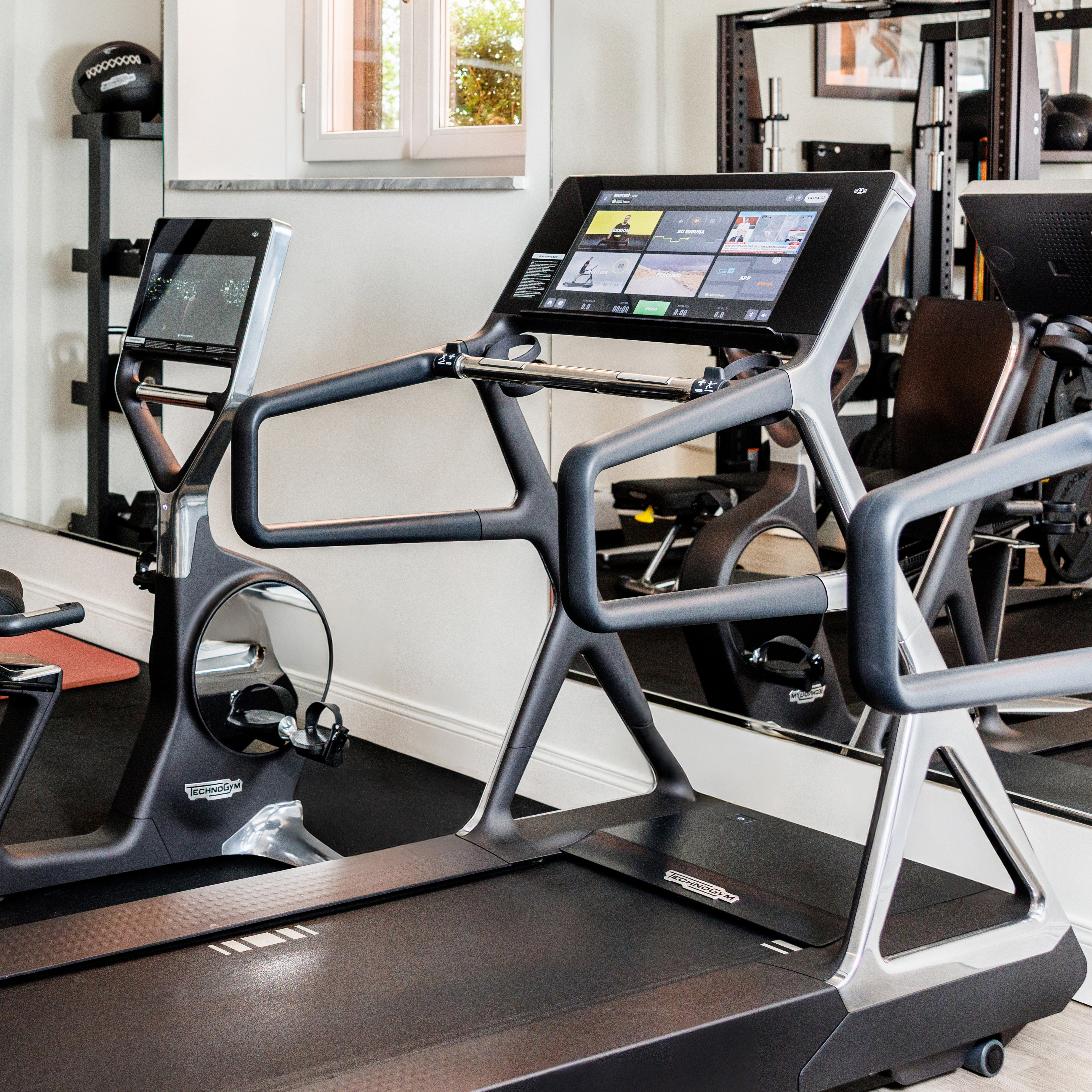 Detail of the fitness room at Hotel Eden