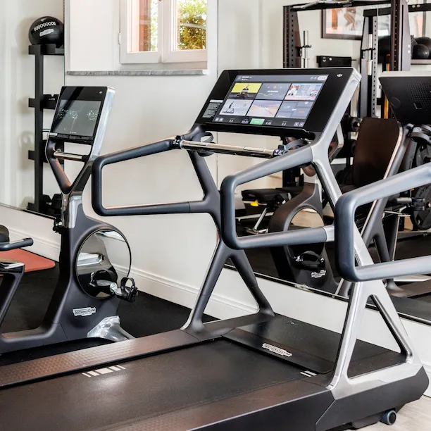 Detail of the fitness room at Hotel Eden
