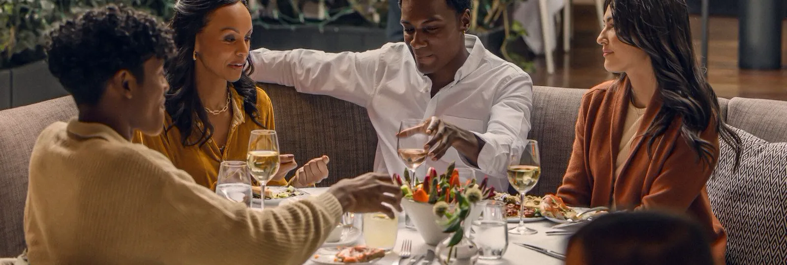 Dining in The Restaurant at Hotel Bel-Air, Los Angeles