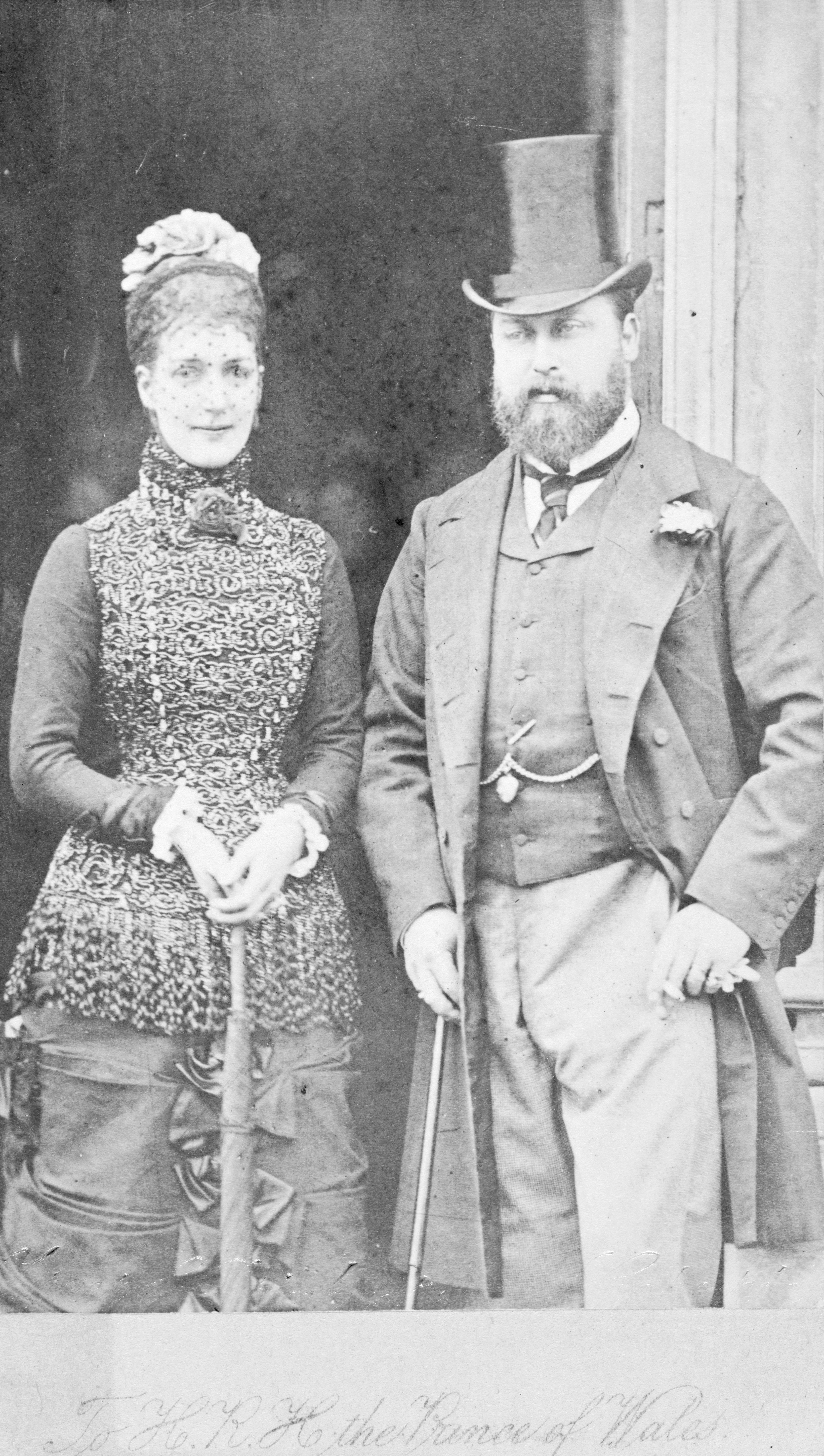 The Prince and Princess of Wales, the future Edward VII and Queen Alexandra in 1879 at Coworth Park 