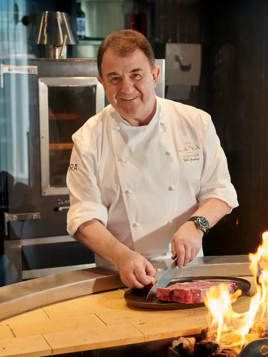 Chef portrait at Jara by Martín Berasategui, The Lana - Dorchester Collection