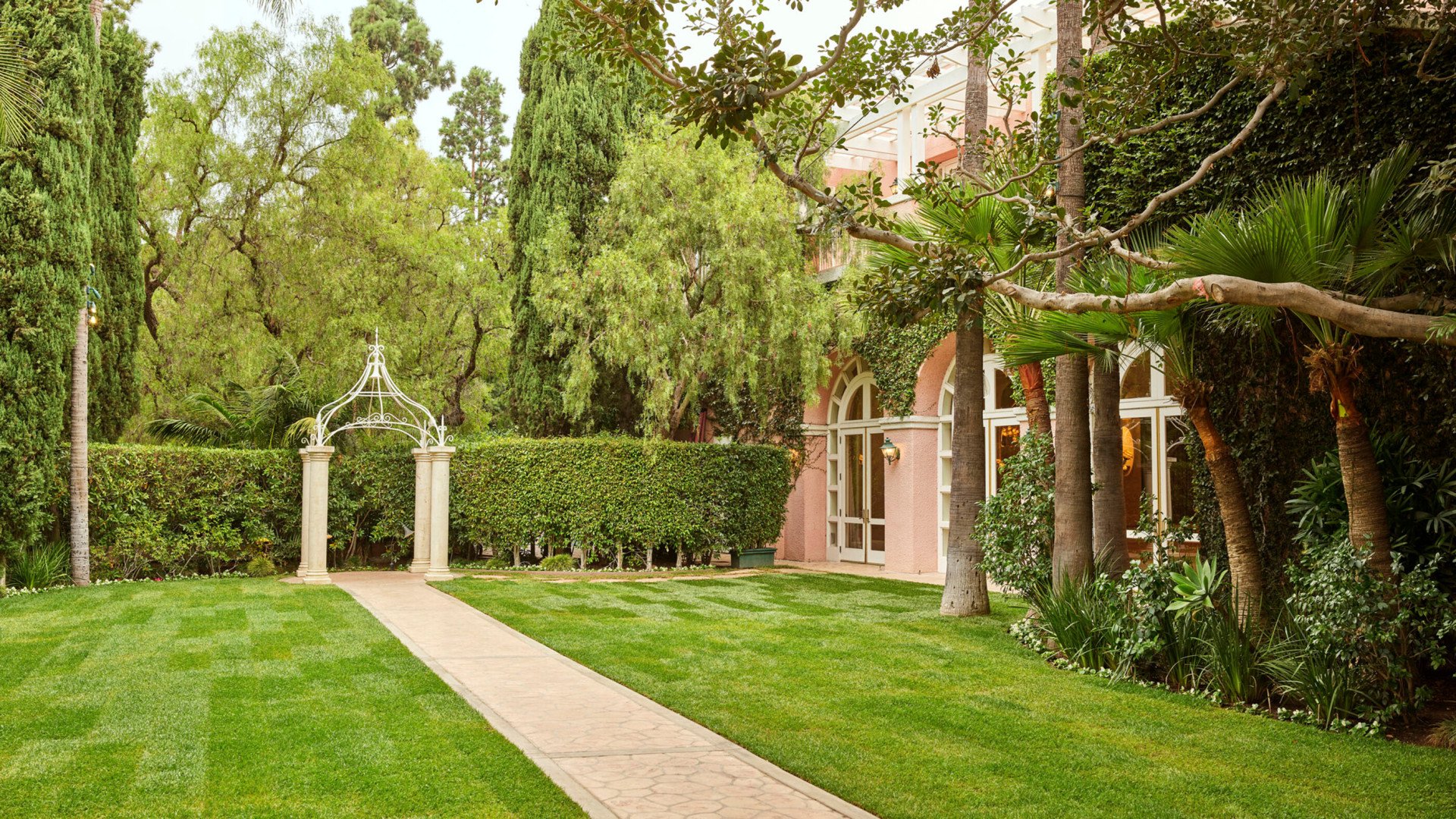 Crystal ballroom and pre-function space at The Beverly Hills Hotel