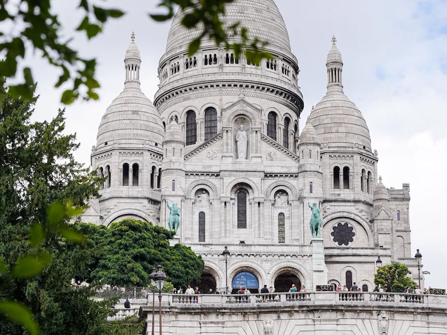 Close up view over the Montmartre Sacre coeur monument in Paris, Dorchester Collection