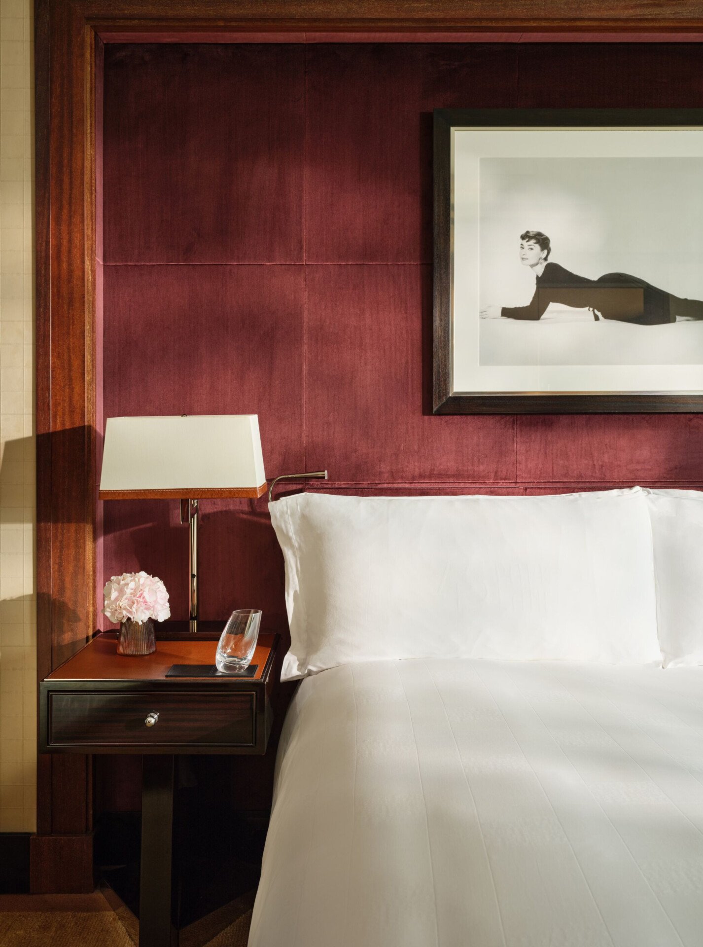 The Penthouse terrace suite in eventing light at 45 Park Lane