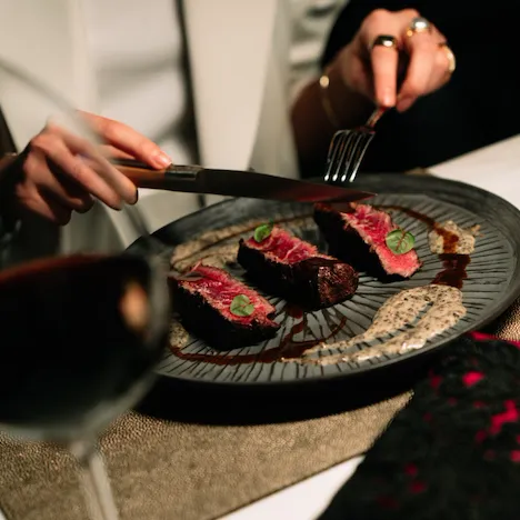 Images capturing main courses, desserts, drinks and view at Jara by Martín Berasategui.