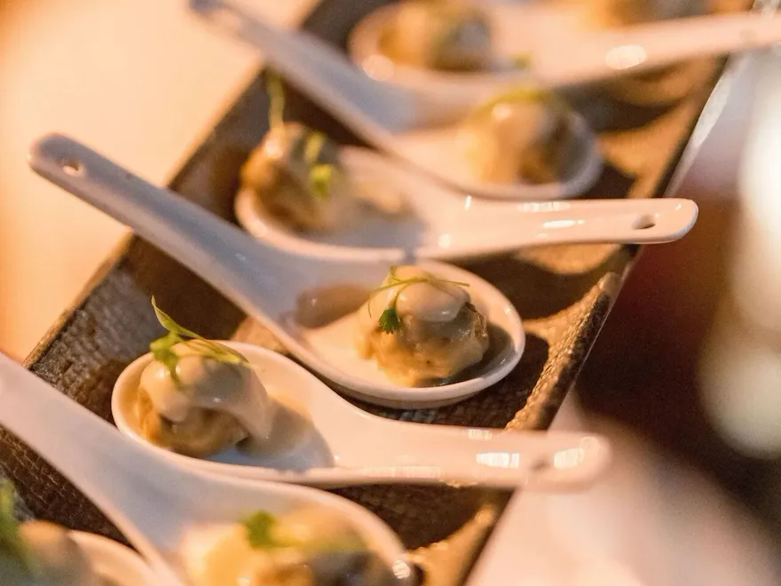 Appetizers Hotel Bel-Air Wedding reception