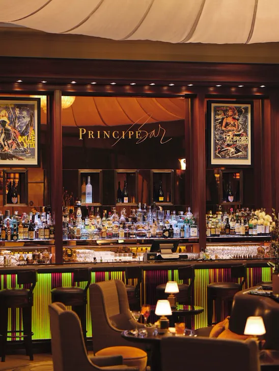 View of the Principe Bar showing its design