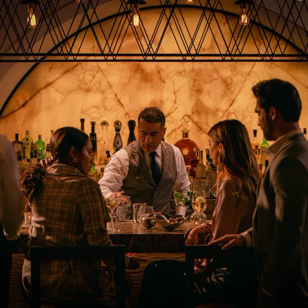 Dining in The Restaurant at Hotel Bel-Air, Los Angeles
