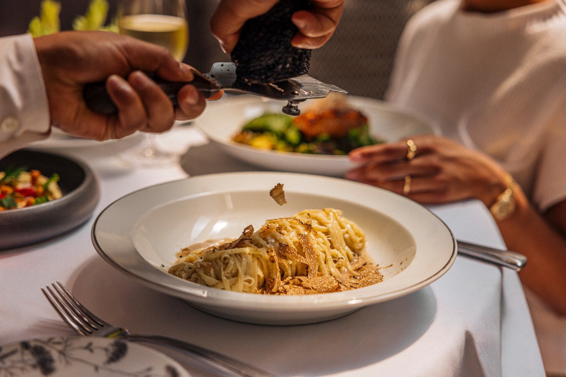 Lunch in the restaurant at Hotel Bel-Air