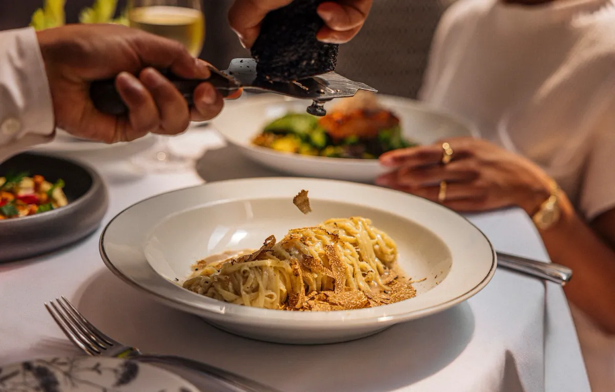 Lunch in the restaurant at Hotel Bel-Air