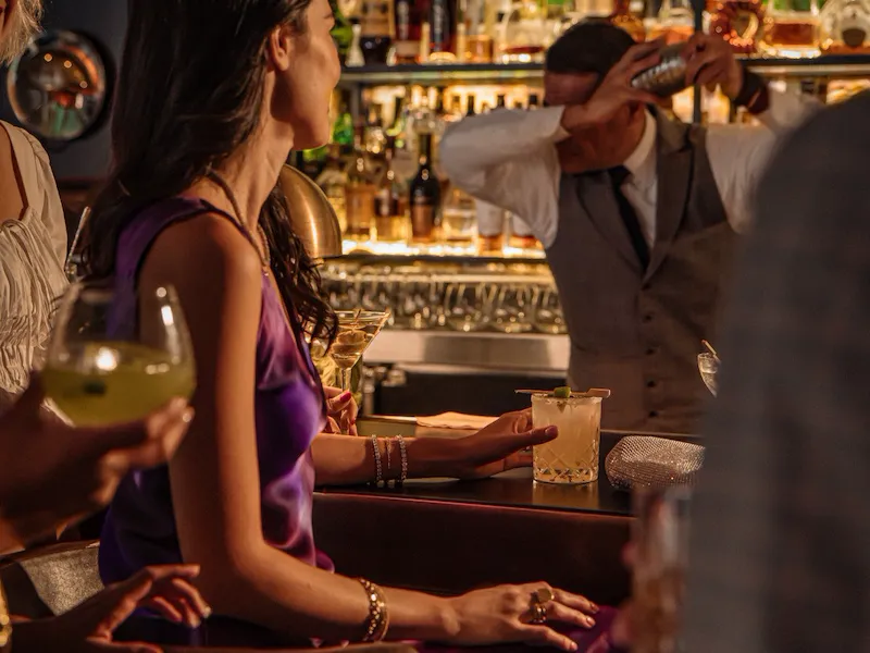 Dining in the Bar & Lounge at Hotel Bel-Air, Los Angeles