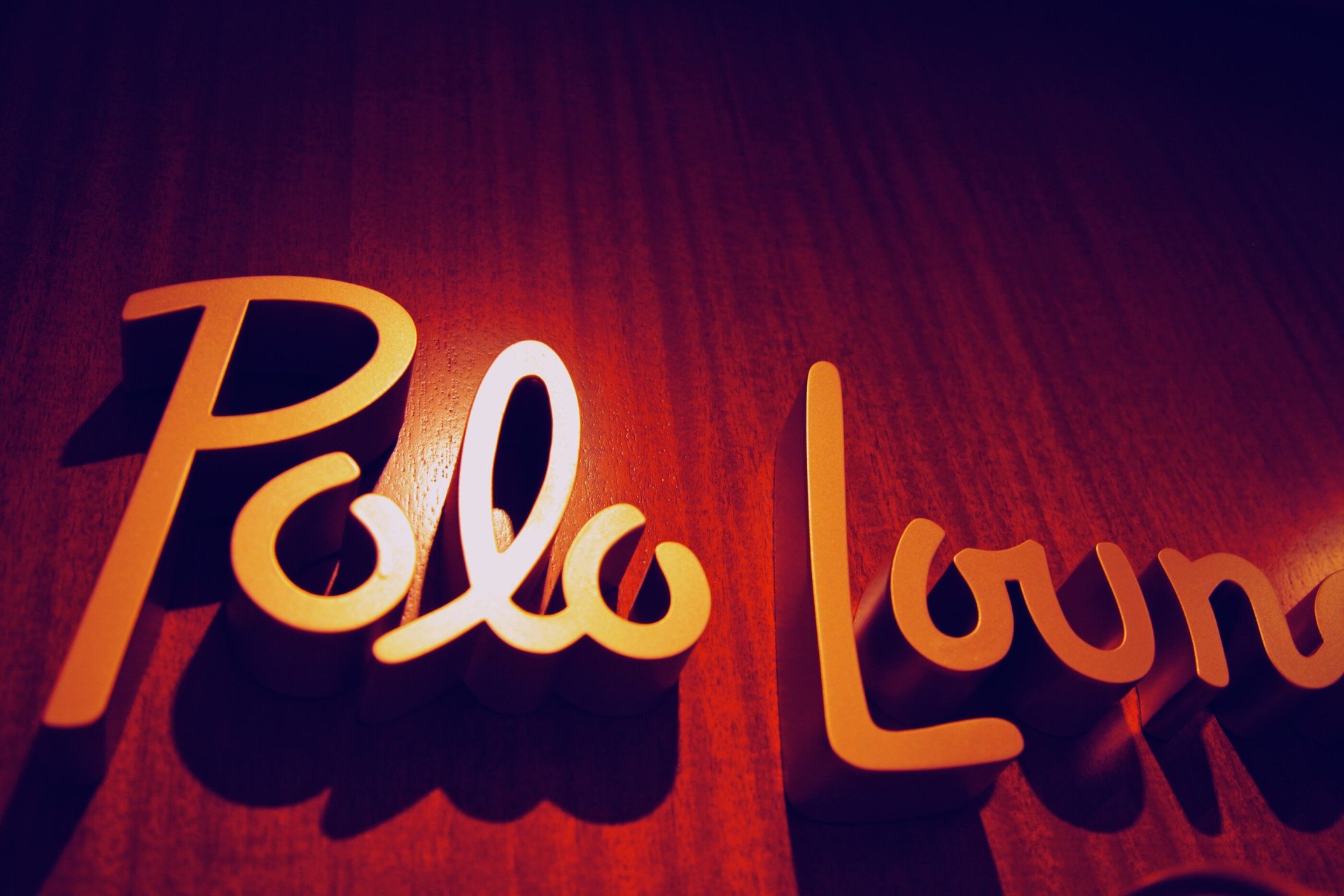 Entrance sign for the Polo Lounge at The Beverly Hills Hotel 