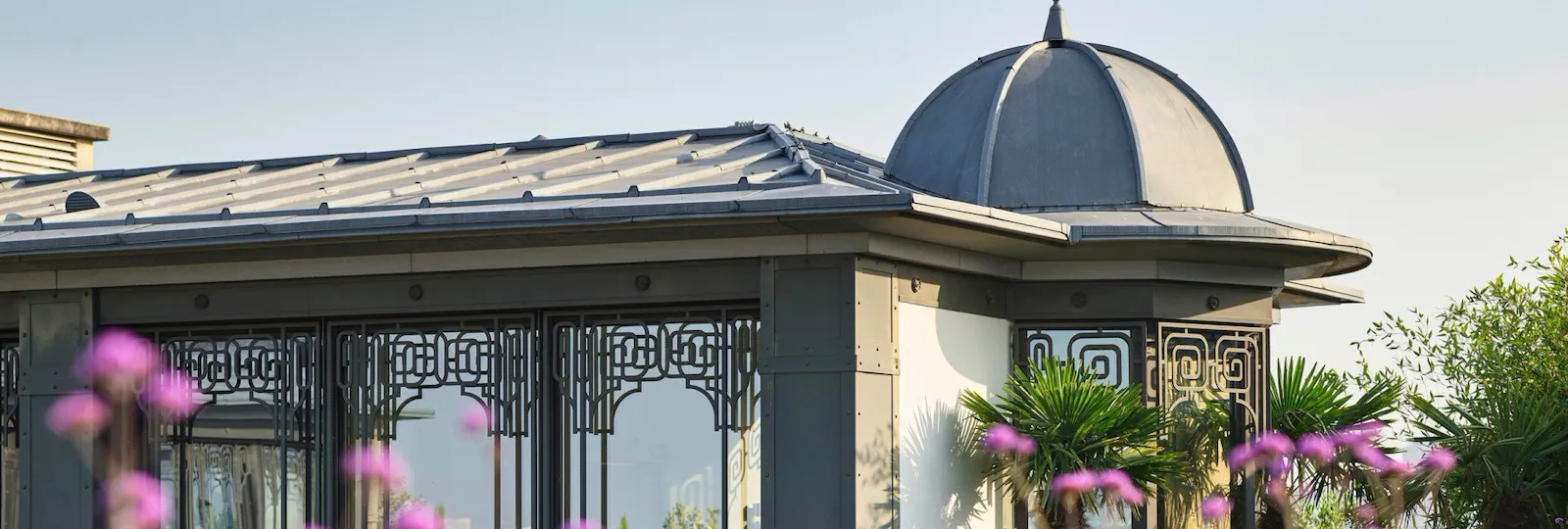 Terrace view of the Belle Etoile suite at Le Meurice, Paris.