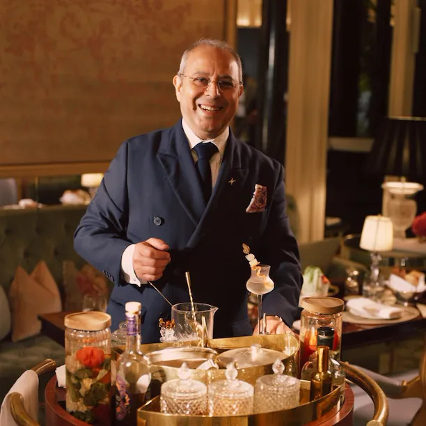 Gibson Martini trolley at The Dorchester