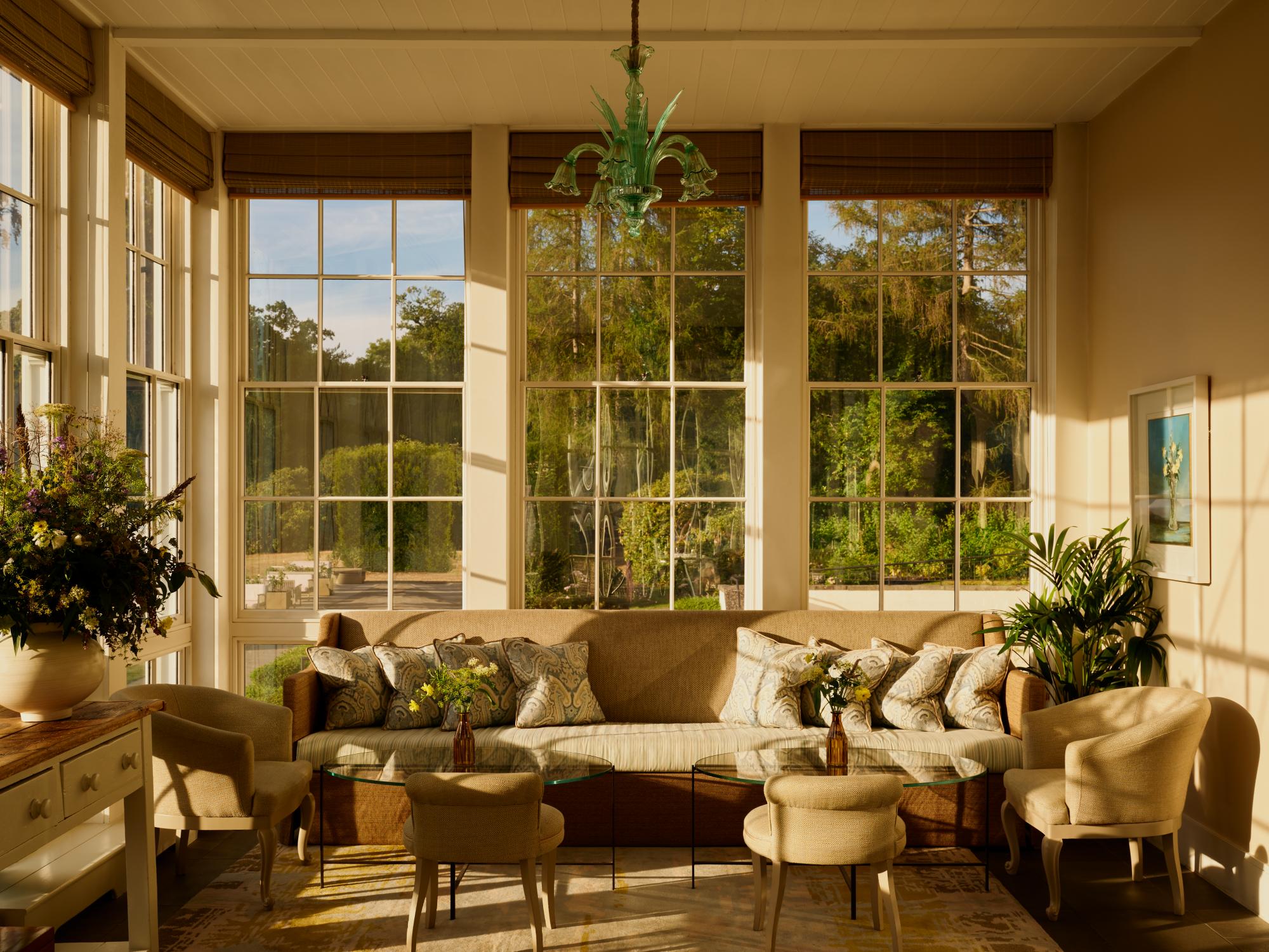 Coworth Park - Interior - Restaurant - Drawing Room Conservatory