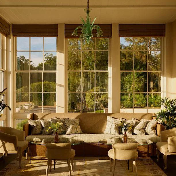Coworth Park - Interior - Restaurant - Drawing Room Conservatory