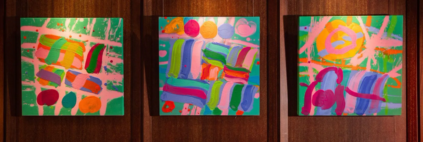 Images of the new art exhibition in 45 Park Lane by Albert Irvin