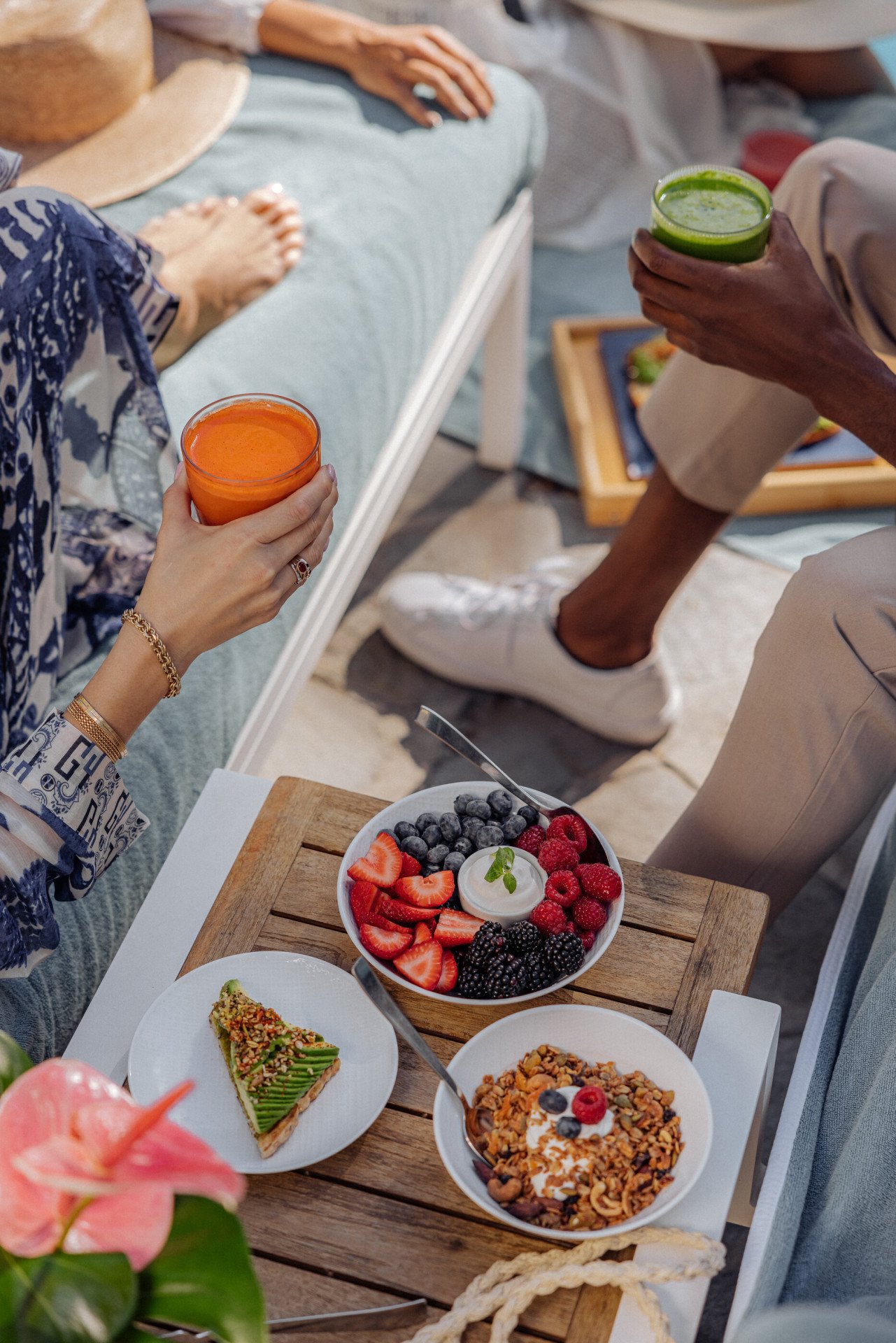 Poolside Dining at Hotel Bel-Air, Los Angeles 