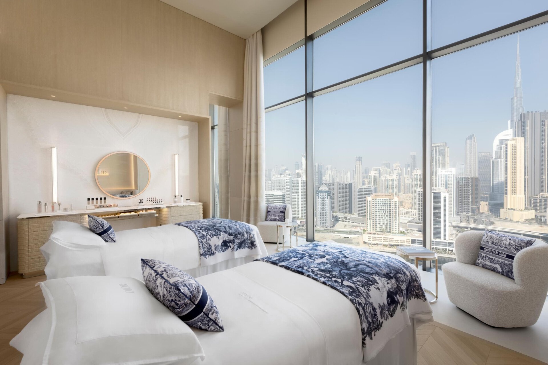 Dior Spa The Lana interior design, at The Lana - Dorchester Collection