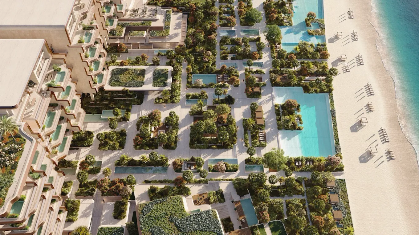 Render of The Alba residences, Dubai