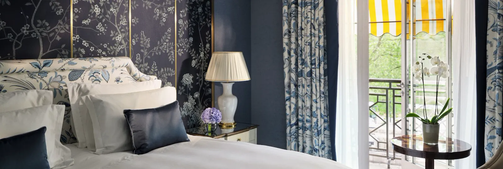 Hyde Park Suite in afternoon light with balcony door ajar