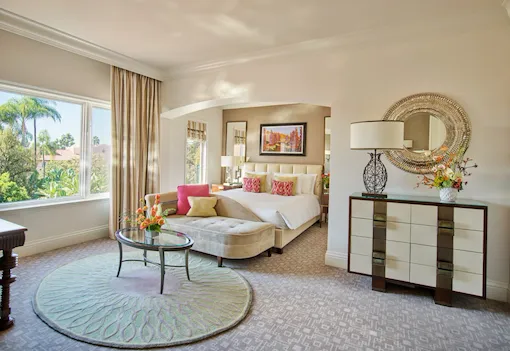 Deluxe Guestroom at The Beverly Hills Hotel, Beverly Hills, CA