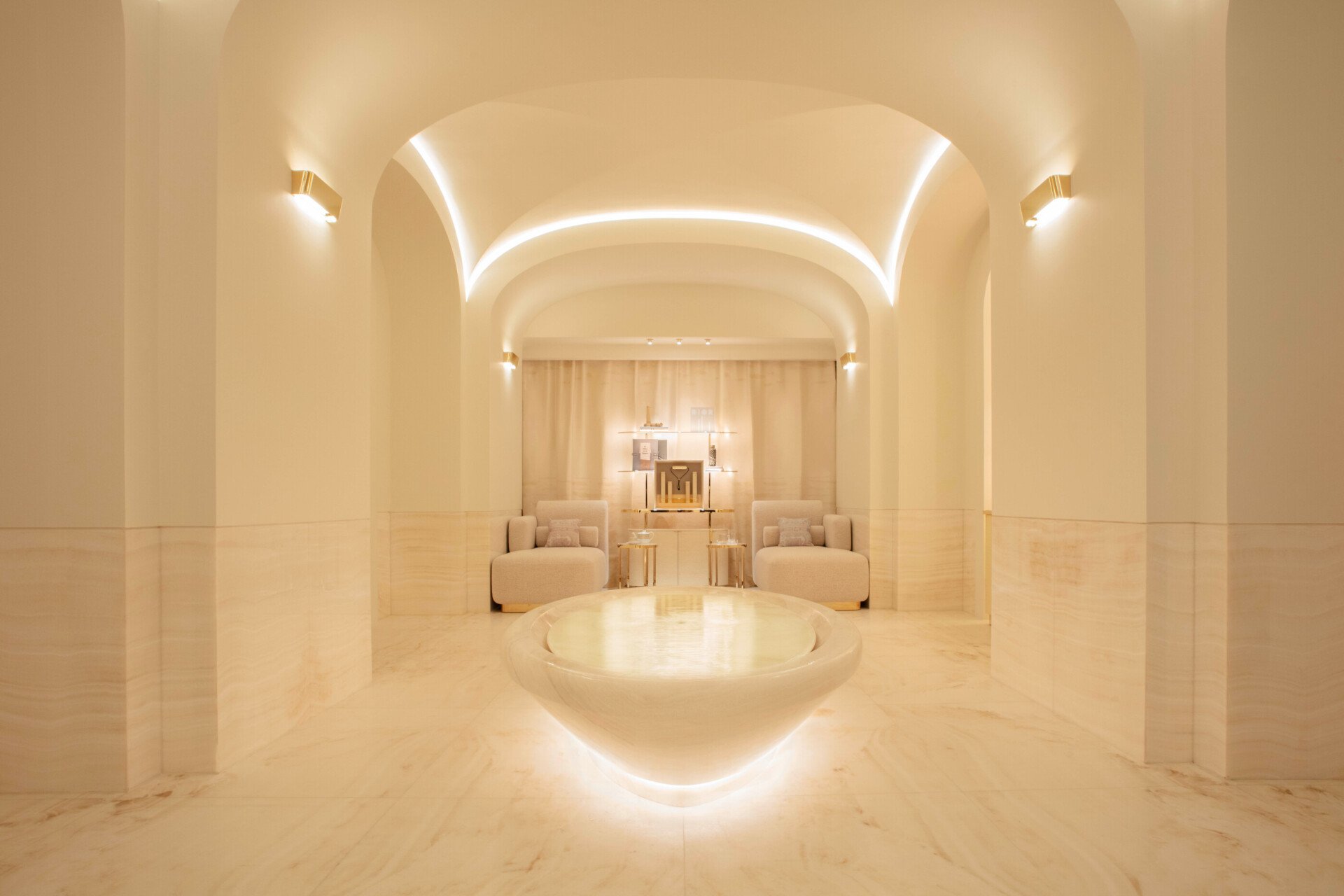 Visuel des espaces intérieurs du Dior Spa Plaza Athénée, à Paris 