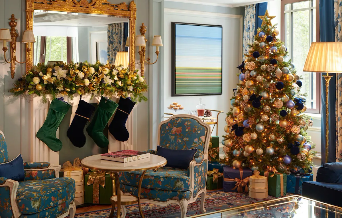 Prestige Dorchester Suite with festive decorations