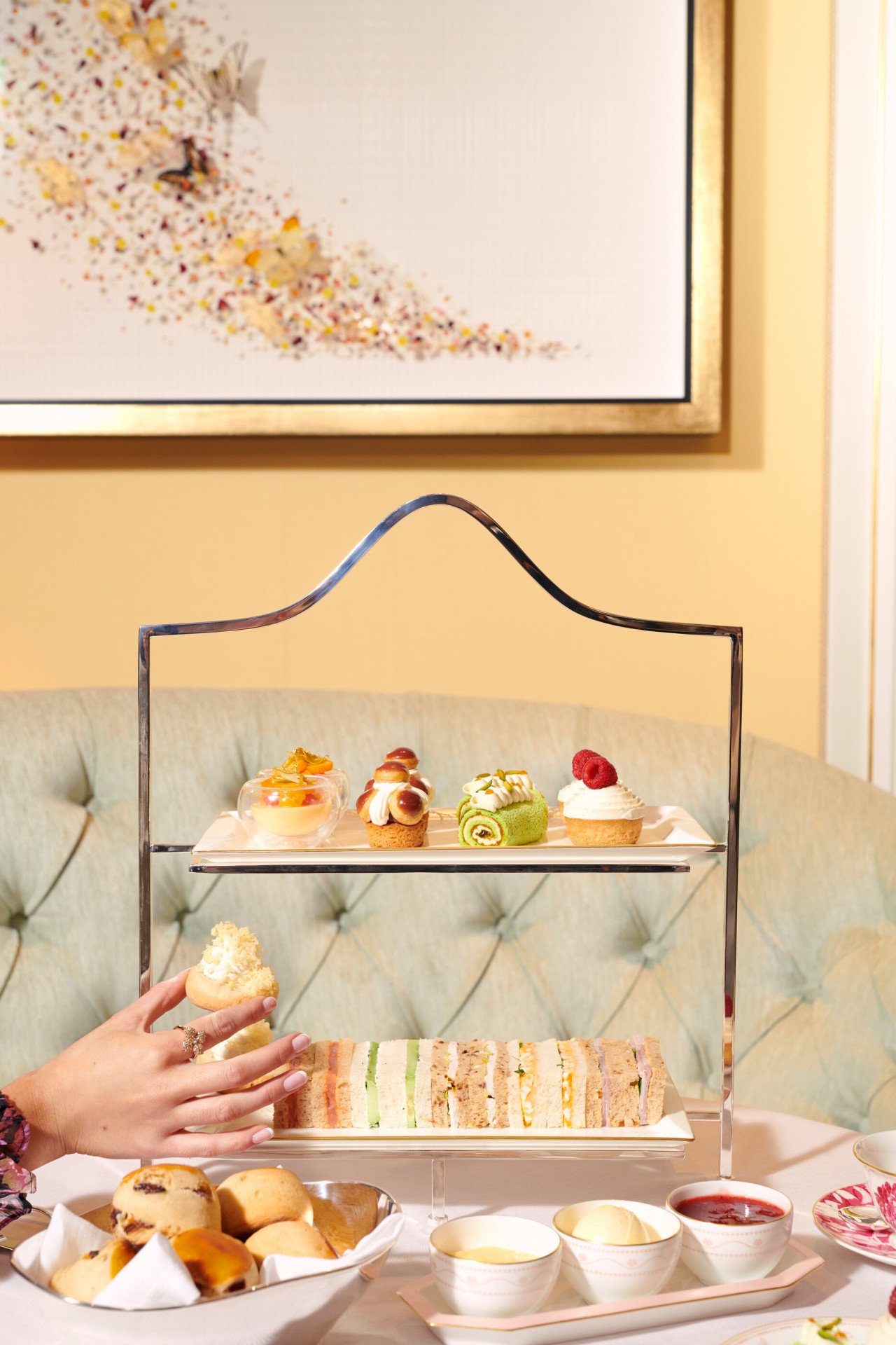 The Dorchester's festive afternoon tea 2022. 