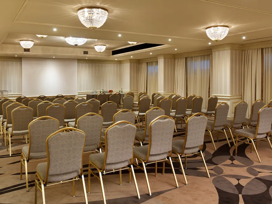 Sala Cartesio allestita a platea