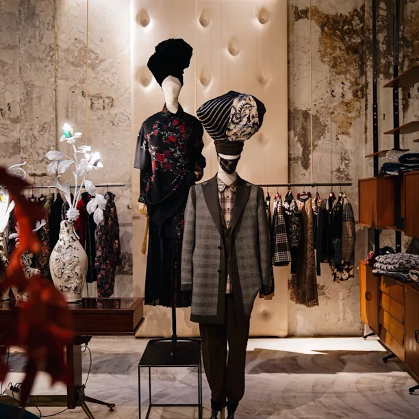 mannequins in the Nonostante Marras concept store