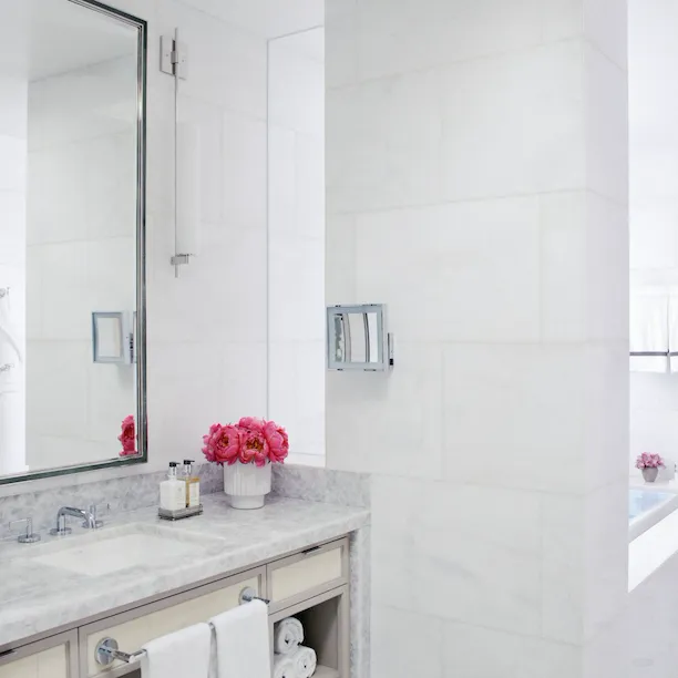 Marble bathroom in Presidential Suite