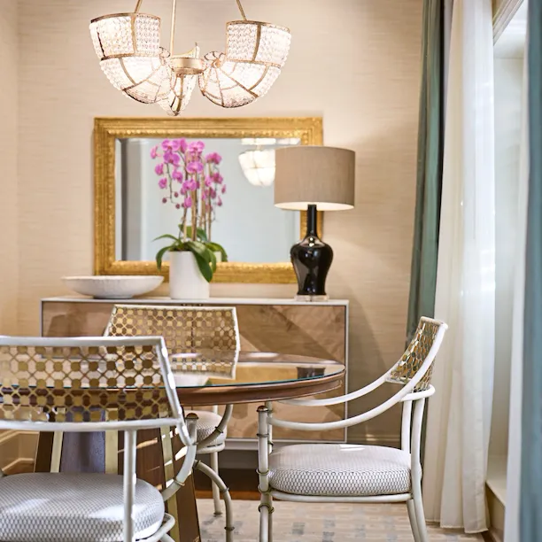 Bungalow 5A Dining Room at The Beverly Hills Hotel, Los Angeles