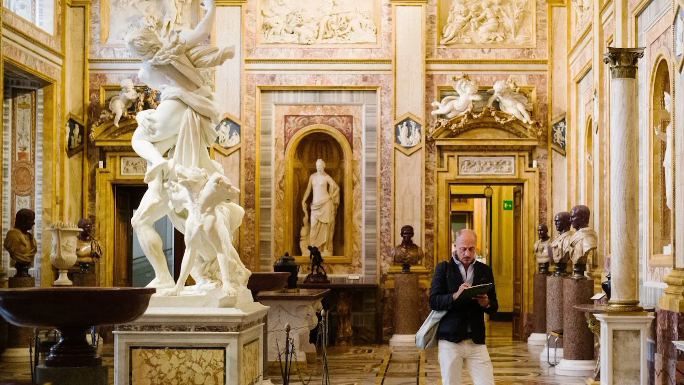 A Day With The Artist In Residence at Galleria Borghese