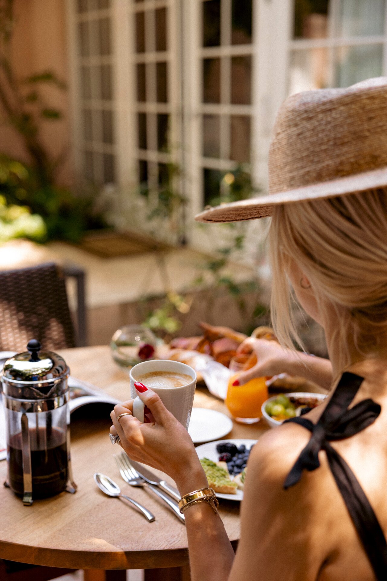 Room service on suite patio 