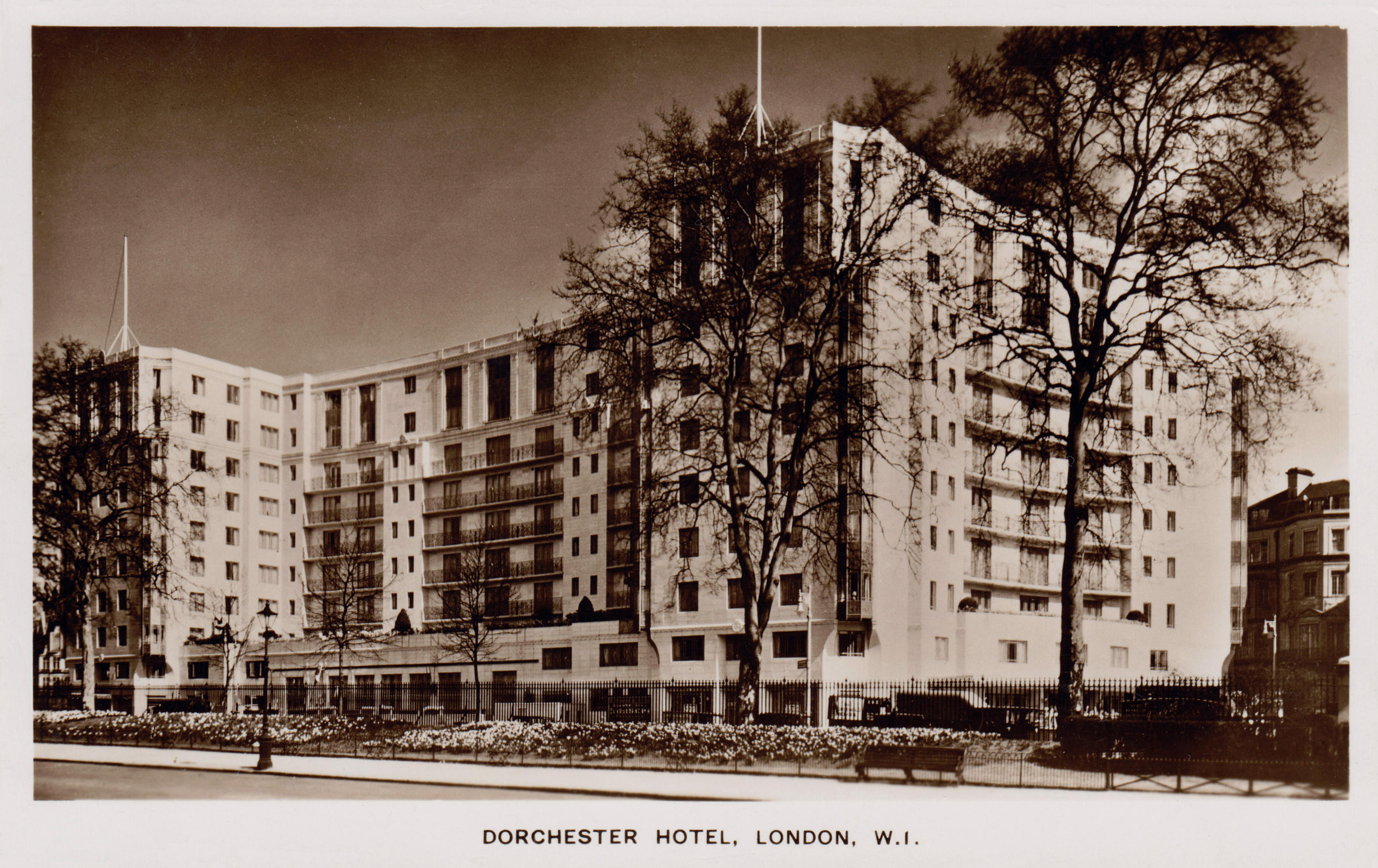 Exterior of The Dorchester Hotel when first opened in 1931