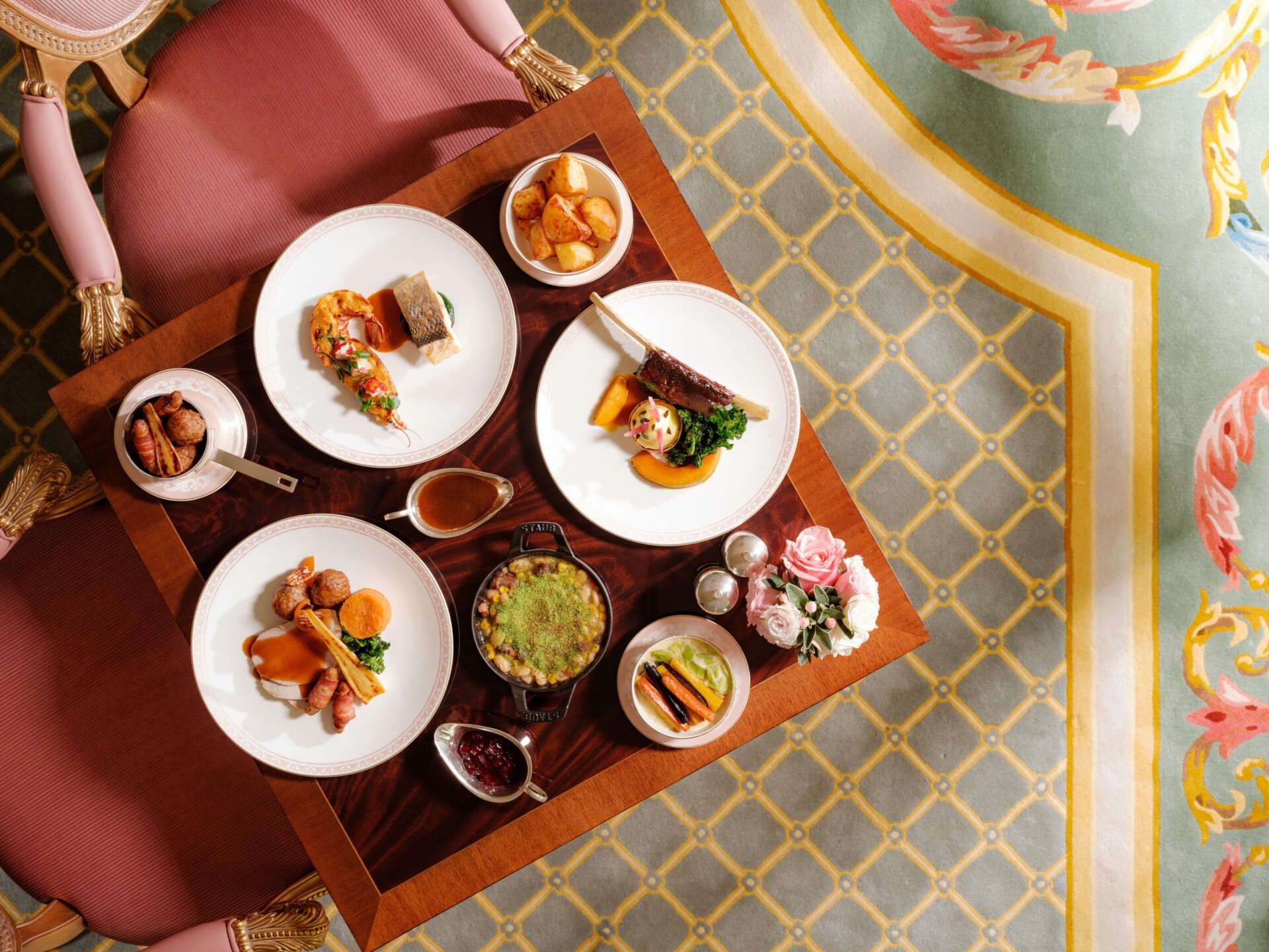 Images showing thanksgiving dishes at The Promenade 