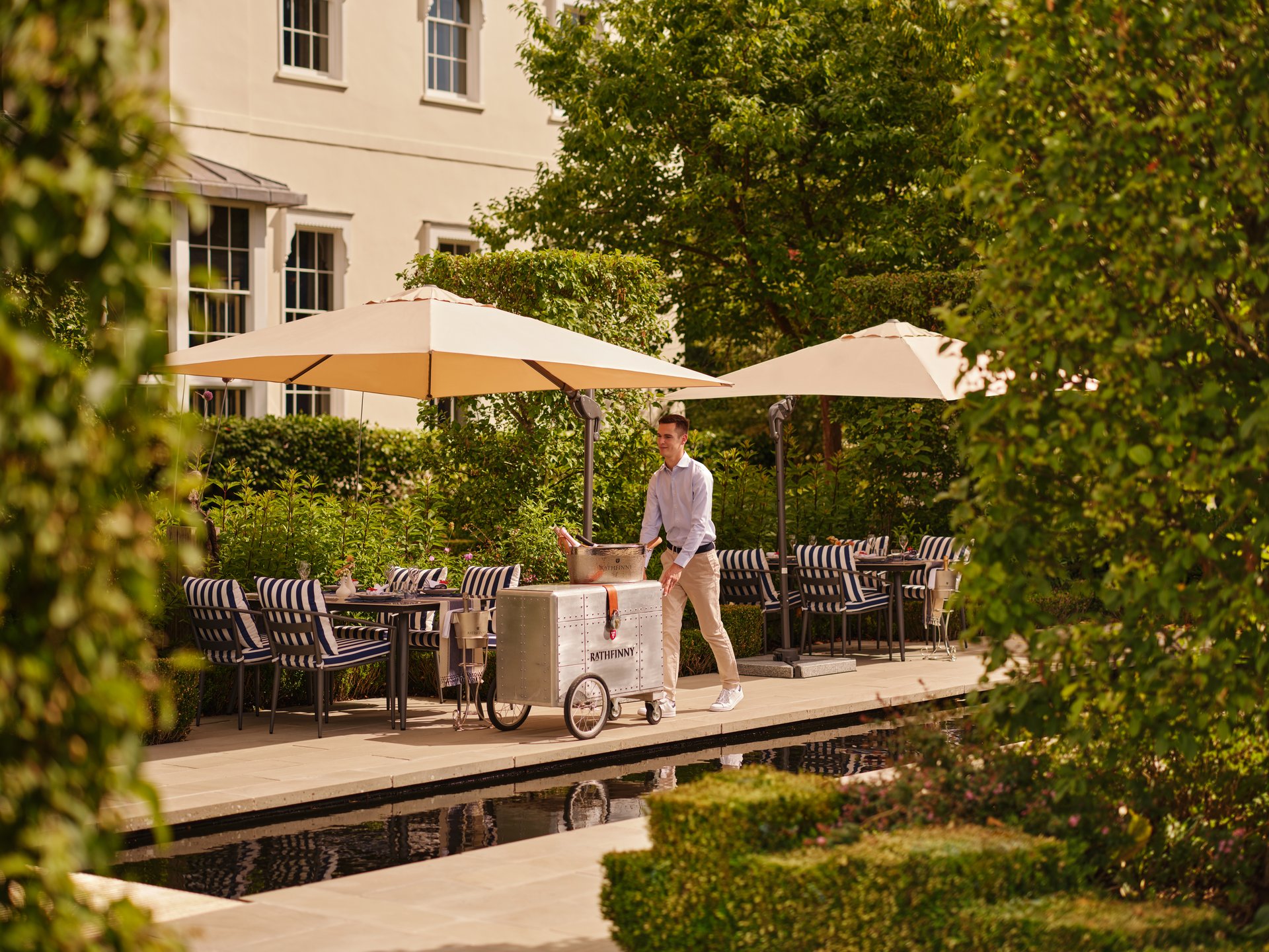 TIDE summer terrace at Coworth Park, Ascot