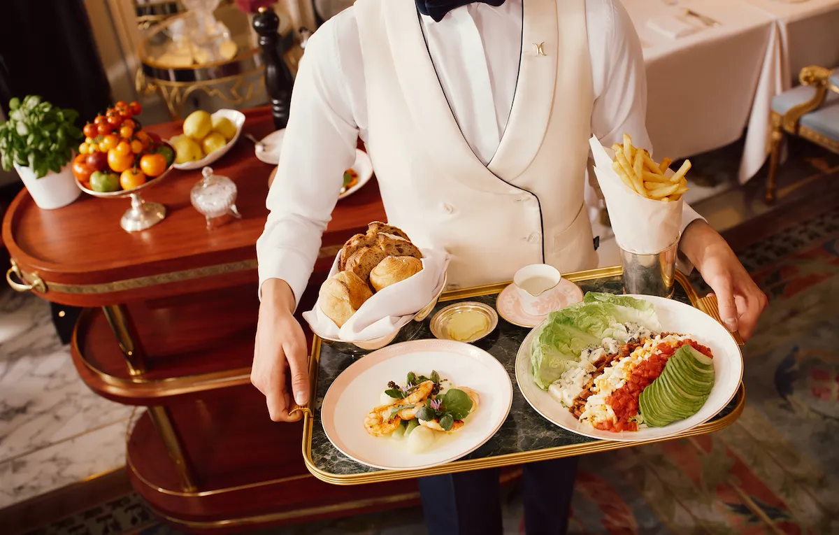 Artists' Bar - Lunch - Waitress Holding Tray