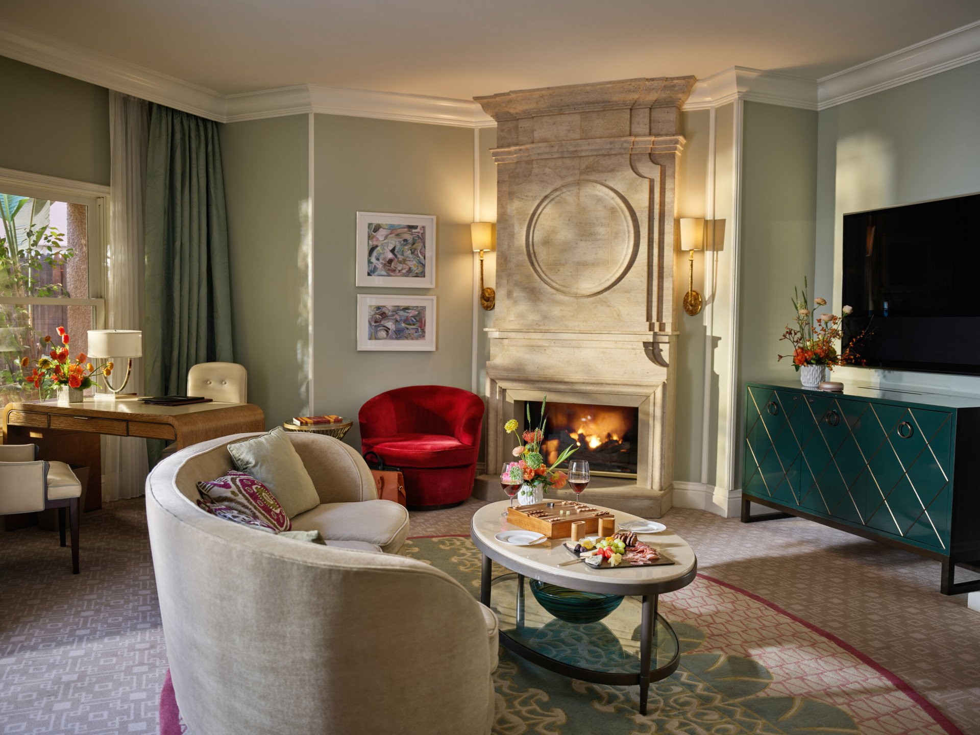 Beverly Hills Suite with Patio at The Beverly Hills Hotel, Beverly Hills, California