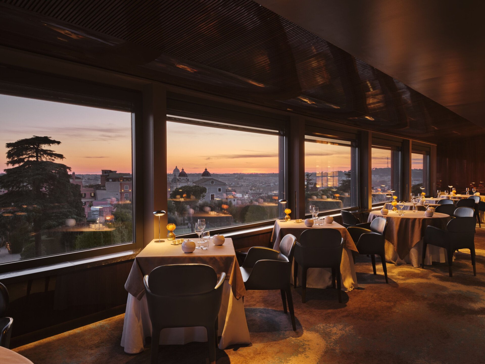 Panoramic view of La Terrazza restaurant at Hotel Eden