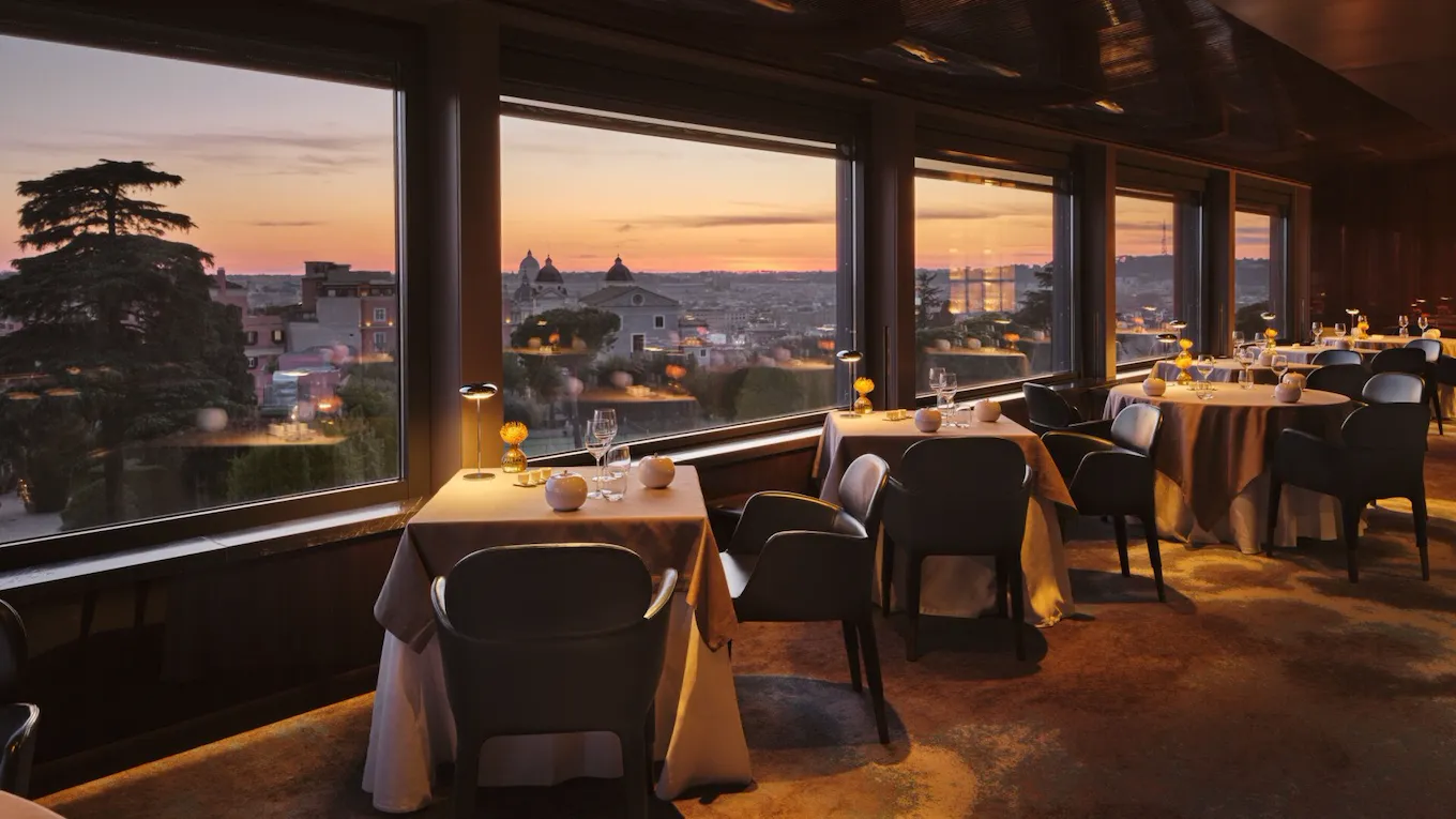 Panoramic view of La Terrazza restaurant at Hotel Eden