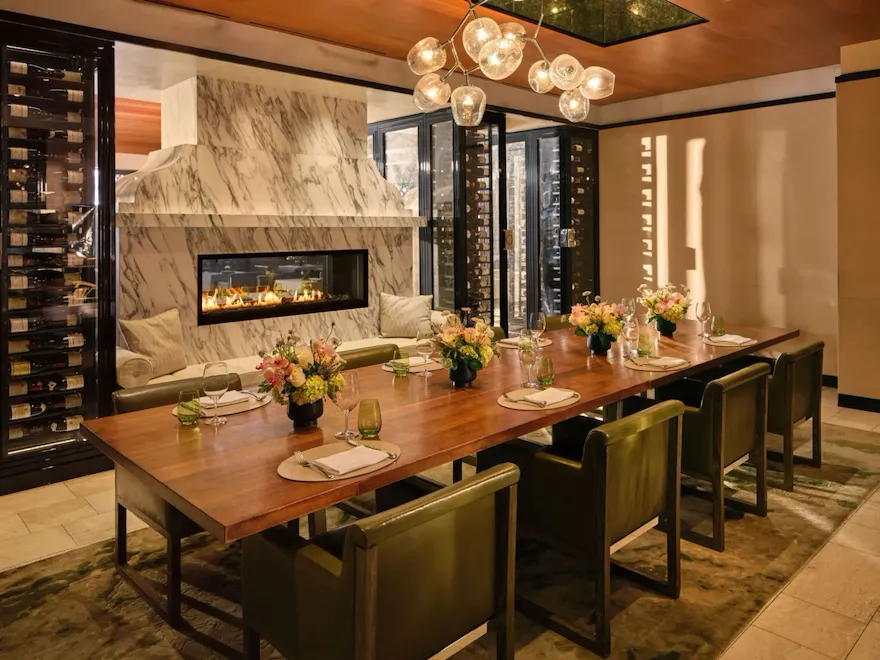 The private dining room in The Restaurant at Hotel Bel-Air