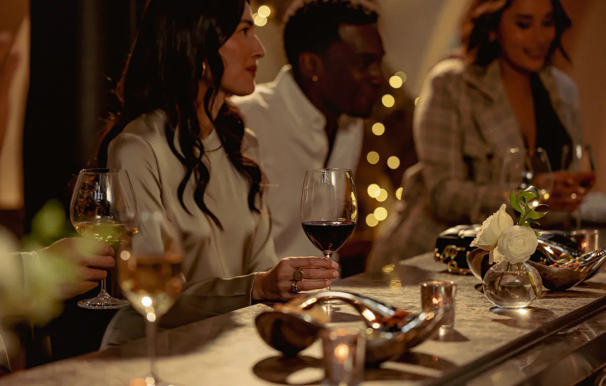 Dining in The Restaurant at Hotel Bel-Air, Los Angeles