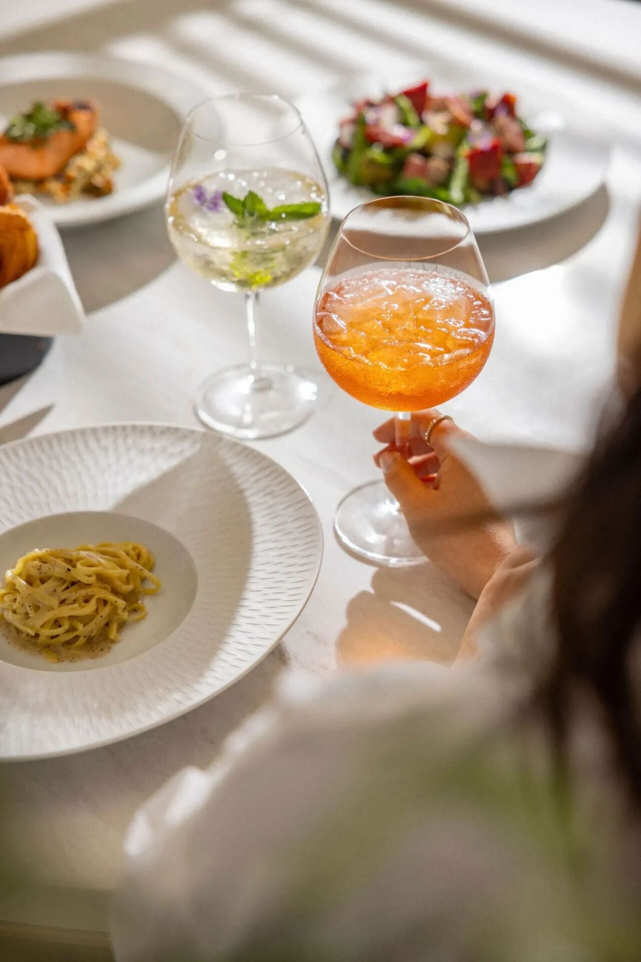 Spritz moment in The Restaurant at Hotel Bel-Air