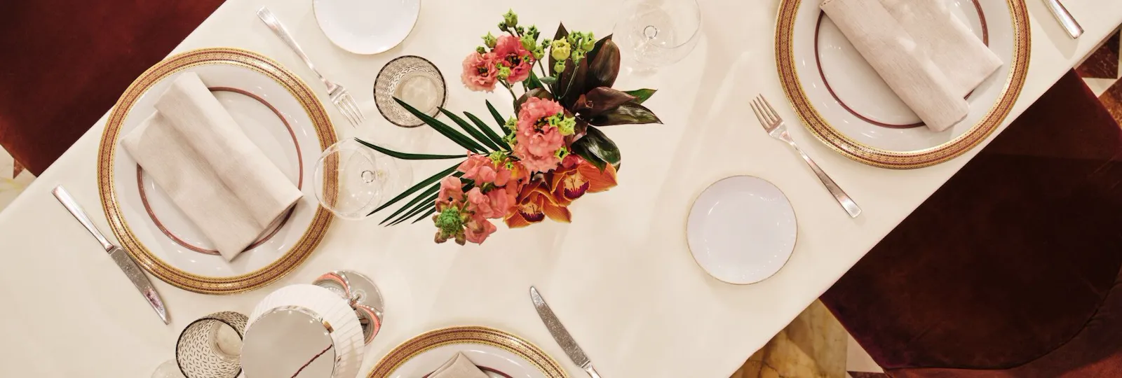 Laid table at Acanto Restaurant